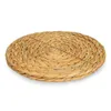 Table Mats 1PCS 18/25/30cm Natural Water Gourd Woven Placemat Wicker Non-Slip Insulation Cup Mat Kitchen Tableware Pads