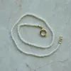 Girocollo Collana di perle d'acqua dolce Design di nicchia femminile Senso Temperamento minimo Collo a lettera con catena a clavicola