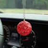 Decorazioni interne blingbling specchietto retrovisore sfera ornamento strass auto veicolo ciondolo auto