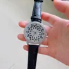 Relojes de pulsera de Japón y Corea del Sur, reloj giratorio informal con diamantes incrustados, esfera grande para hombre, cinturón resistente al agua, cuarzo para mujer