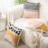 Kudde Pink Tufting Cover Brodery Decoration Pudowcase 45x45/30x50cm Boho Patchwork Sofa Living Room Home Decor