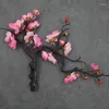 Decorative Flowers One Silk Plum Blossom Bunch Artificial Cherry Tree Stem With For Wedding Home Floral Decoration