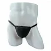 Underpants Men Penis Pouch G-string Man Sexy T-back Thong Open BuErotic Panties Male Soft Crotchless Underwear Porno Lingerie