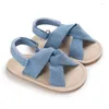 İlk yürüyüşçüler moda kız kızlar yaz ayakkabıları bebek sandalet doğdu rahat yumuşak taban prenses yürümeye başlayan çocuk prewalker 0-18m