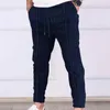 Pantalons pour hommes fabuleux Cargo hommes loisirs automne couleur unie cordon taille élastique pantalon mince pour un usage quotidien