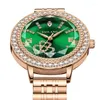 Wristwatches 2022fashion Luxury Watch Crystal Quartz Female Gold Silver Stainless Steel Ladies Dress For Women