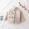 Cappotto Moda Neonata Ragazzo Giacca invernale Spessa lana di agnello Infantile Bambino Bambino Caldo Pecora come Outwear Cotone 1-8Y 221107