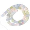 Beads Natural Stone Square Amazonite Amethyst Aquamarine Jade för smycken Making Bulk DIY Armband Charms Tillbehör 8mm