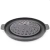 Gietijzeren bbq gereedschap anti -aanbak barbecueplaat 32 cm water gefrituurd vlees barbecuepan dualpurpose pot 0272196d7778260