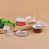 clear plastic jars PET with metal lid airtight tin Can pull ring bho oi Concentrate Container food Herb Storage 55/100/120ML
