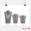 Jewelry Pouches Pendant Necklace Chain Earring Bust Display Holder Stand Showcase Rack Table