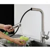 Kitchen Faucets Extendable Mixer Tap With Dual Flowing Waters Single Lever 360° Swivelling Sink Made Hose