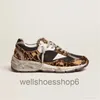 Golden Shoes Dirty Sneakers Casual Shoe Italienskt märke Dad-Star Löpsula För Designer Do-Old Med Mid Slide Star Leopard Mocka Blandat