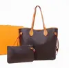 Luxurys Designer Bags para mujer Bolsos de cuero genuino de alta calidad crossbody lady Shoulder Bag shopping tote monedero 2 pcs / set F5422