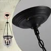 Lampy wiszące amerykański wiejski czarny/rdzeniowy kolor przezroczysty szklany foyer lekka retro Dekoracja jadalni D250 mm/350 mm