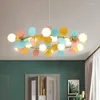 Lampes suspendues Nordic Creative Arbre Type Desugn Lustre LED Restaurant Chambre Bar Multicolore Guirlande Décor Luminaires Suspendus