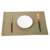 Bordmattor Placemats Tv￤ttbara PVC-tygplattor Matttablemats Stain-Resistant Dining Disc Bowl Non-Slip