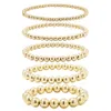 Boho Gold Bangle Bangle Beaded Beaded Banglets for Women Charm Crystal Link Chain Bracelets Barcelets Handmange Hands Hand Jewelry