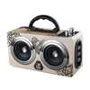 Draagbare luidsprekers 0909VVXZ Bluetooth -luidspreker Outdoor Portable Retro houten stereo mobiele telefoon computer vierkant dans graffiti zwaar 221028