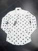 DSQ Phantom Turtle Martini Logo Print Cotton Shirt Mens Designer Designer Trand Clothing Men Long Sleeve Dress Shirt Hip Hop Style Tops 841775