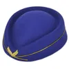 Berets stewardess hat hostesses hostessy beret kobiety formalne mundurowe czapki akcesoria