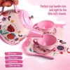 Zagraj w zabawki z jedzeniem dla dzieci Zestaw herbaciany 15pcs Pink Tin impreza popołudniowa