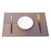 Bordmattor Placemats Tv￤ttbara PVC-tygplattor Matttablemats Stain-Resistant Dining Disc Bowl Non-Slip