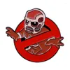 Broszki Ghostbusters Lapel Enamel Broatka Pins Zbieranie duchów metalowe odznaki Dzieci Modne Prezenty Biżuteria