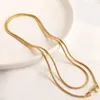 Chains Plated True Gold Color Retention 60CM Long Chain Necklace DIY Jewelry Making Accessories Jewellery Findings