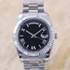Luxury Designer zegarek Mens Automatyczne mechaniczne zegarek 904L Stal 41 mm podwójny kalendarz Roman Digital Business Watch Montre de Lux