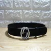 Ceinture de créateur de mode or argent bronze boucle noire ceintures en cuir noir box8202932