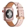 Männer Frauen Lederarmband für Apple Watch Ultra 49mm Band 44mm 40mm 38mm 42mm 45mm 41mm Schmetterlingsschnalle Single Tour Armband für iWatch Serie 8 7 6 SE 5 4 3