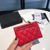 3AAA Top Original Quality Luxury Leather Card Holder Coin Purse Ladies Fashion Caviar Leather Bag Ladies Clutch