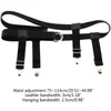 Belts Unisex Elastic Waist Belt With Garter Suspender Clip Stocking Pants Holder Strap Dropship