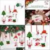 Décorations De Noël 2022 Noël Diy Décoration 6 Ensembles Pvc Arbre De Noël Suspendu Ornement Partie Pendentif Drop Delivery Maison Jardin Fe Dhq6N