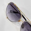 Tasarımcı gözlükleri Tasarımcı Markası Erkekler İçin Güneş Gözlüğü Lüks Vintage Retro Gözlükler Moda Altın Çerçeve Stili Yaz Güneş Gözlüğü Pilot Şekli UV 400 23007 kalite yüksekleri