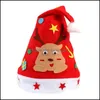 Party Hats Christmas Handmade Diy Santa Party Hats Garten Creative Materials Xmas Holiday Crafts Toys Kids Hat Drop Delivery 2022 Ho Dhlfe