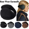 Baskenmützen Ohrenwärmer Ohrenschützer Unisex Männer Frauen Muffs Einfarbig Hinter Kopf Band Zubehör Winter Soild Dick Warm