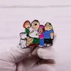 Broches Family X Guy esmalte Pin divertido dibujos animados animación comedia broche insignia ropa sombrero mochila decoración joyería Accesorios