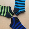 Chaussettes pour hommes 3 paires/lot ensemble de grande taille pour hommes avec des rayures de mode coton Invisible hommes cheville décontracté