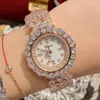Нарученные часы Dimini Full Diamond Women Watch Trend Trend Fashion Light Bracelet Bracelet Watches для женщин