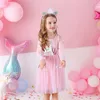 Girl's Dresses Kids for Girls Long Sleeve Snowflake Sequins Year Costume Princess Christmas Clothes Vestidos 221028