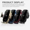Fast Charge Wireless Car Charger Mount 10w Qi Charging Automatic Grip Phone Holder for iphone 11 Pro Xs Xr x 8 Samsung S10 s
