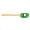 Outils de g￢teau outils de No￫l g￢teau manche en bois cuisine fondant cr￨me spata sile beurre gratte