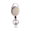 Porte-clés Cristal Rétractable Porte-clés Brillant Strass Insigne Bobine Id Longe Porte-Carte Porte-Carte Chaîne De Voiture Clips De Ceinture Drop Delive Smt58