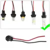 Beleuchtungssystem 2 Stück T10 194 Auto Auto Fahrzeug LED Keilbirnen Halter Adapter Sockel Kabelbaum Steckverbinder Teile Innenzubehör