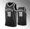 75e anniversaire Diamond Basketball Jerseys 2021/22 Stitched Men Kyrie Irving Kevin Durant Spencer Dinwiddie Caris LeVert Icon Black Custom