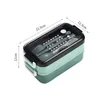 Edelstahl-Geschirr-Lunchbox mit Suppenschüssel für Schulkinder, Büroangestellte, 2 Schichten Mikrowellen-Heizbehälter für Mittagessen JNC243
