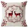 Novo travesseiro de Natal, letra impressa na fronha de arremesso capas da fazenda Cushion Decor Home Shipping Sea GCC239