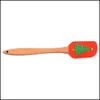 Outils de g￢teau outils de No￫l g￢teau manche en bois cuisine fondant cr￨me spata sile beurre gratte